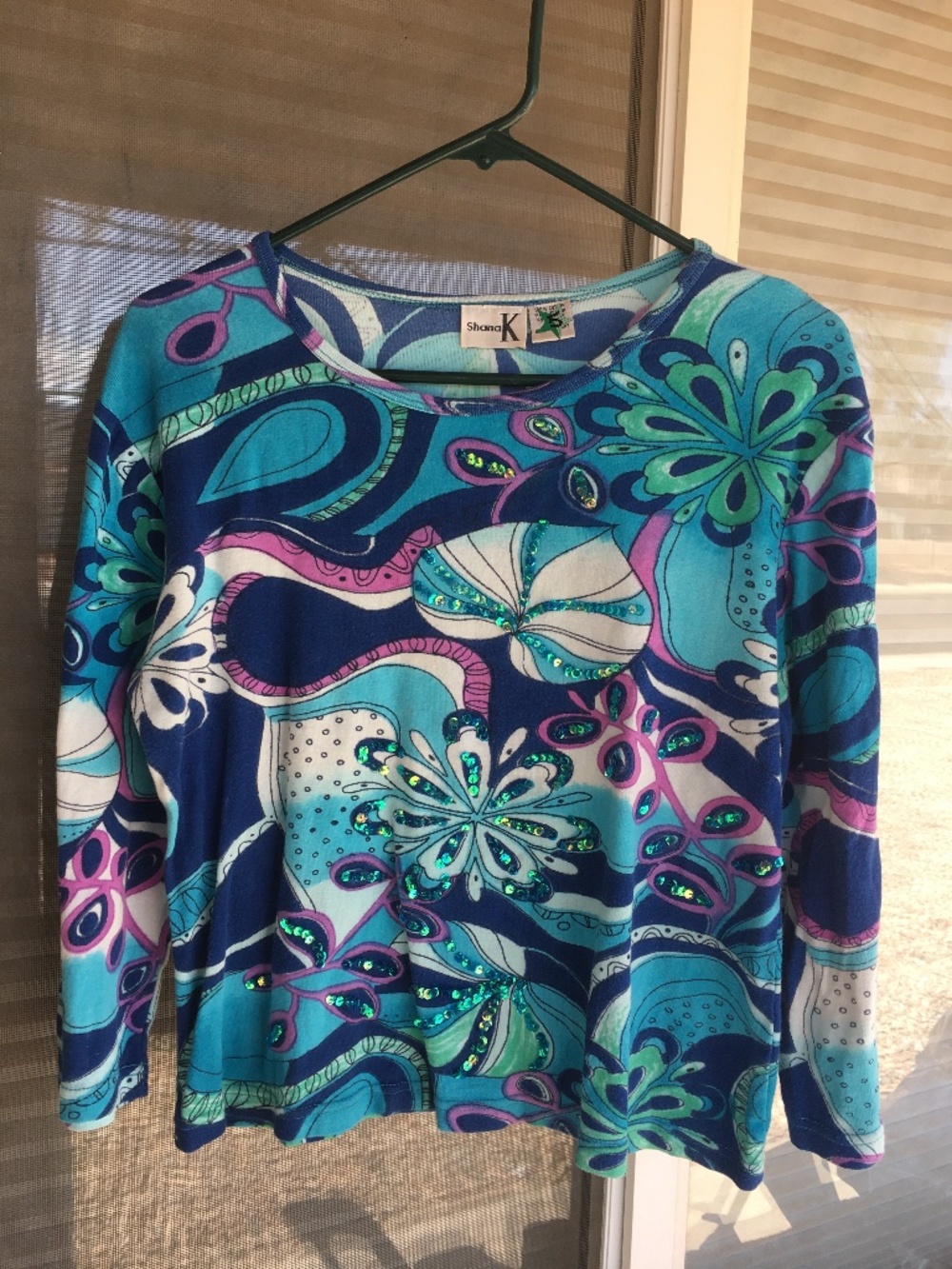 Vintage y2k baby blue long sleeve top